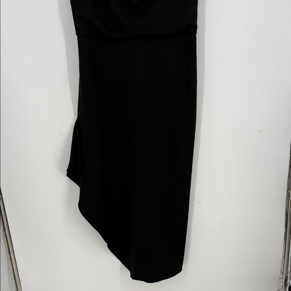 Halston Effie Sleeveless Cowl Neck Metallic Shimmer Gown size 14 - Picture 5 of 8